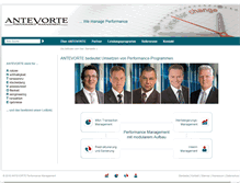 Tablet Screenshot of antevorte-pm.de